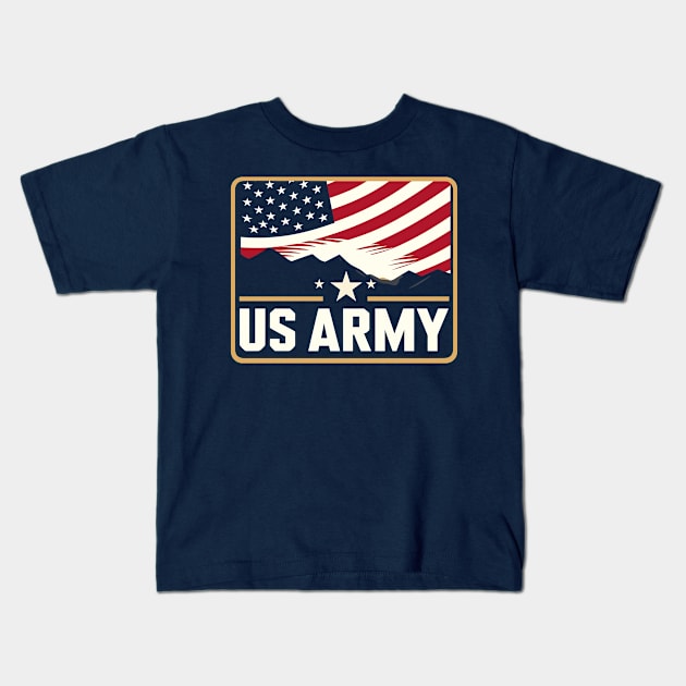 Show Your Patriotism with our US Army Kids T-Shirt by pentaShop